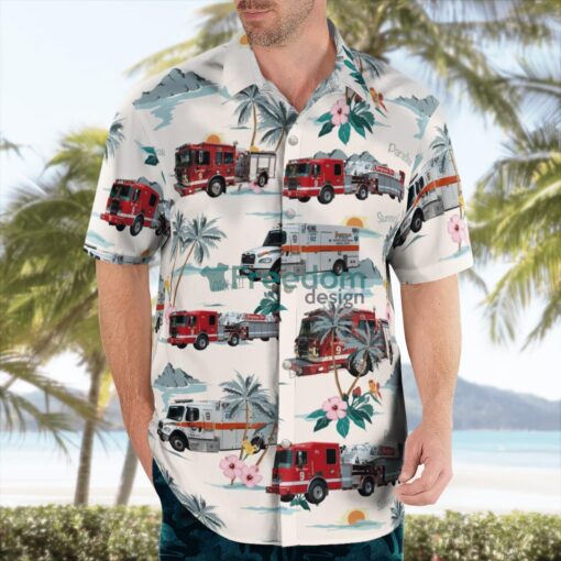 Nashville, Tennessee, Nashville Fire Department Hawaiian Shirt Product Photo 4