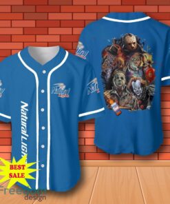 Natural Light Halloween Horror Character Baseball Jersey for All Genders