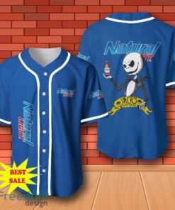 Natural Light Halloween Jack Skellington Nightmare Baseball Jersey for All Genders