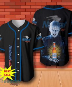 Natural Light Hellraiser Horror Baseball Jersey for All Genders