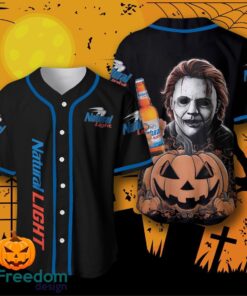 Natural Light Michael Myers Halloween Costume Baseball Jersey For Men And Women