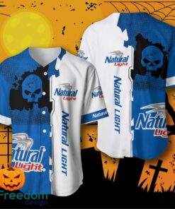 Natural Light Skull Baseball Jersey For Men And Women