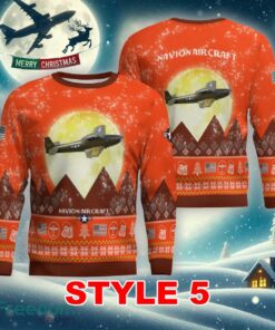 Navion Aircraft Aircraft Moonlight Multi Color Ugly Christmas 3D Sweater Gift For Adult - Navion Aircraft Aircraft Moonlight Ugly Christmas Sweater_41