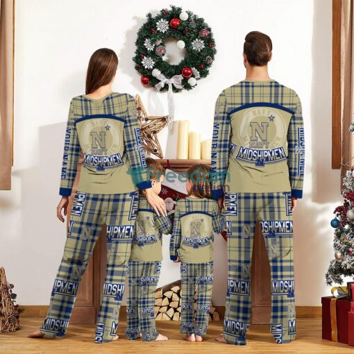 Navy Midshipmen Custom Name Pajamas Set For Family Sport Team Pajamas Christmas Gift Product Photo 2