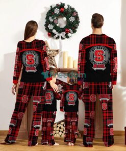 NC State Wolfpack Custom Name Pajamas Set For Family Sport Team Pajamas Christmas Gift Product Photo 2