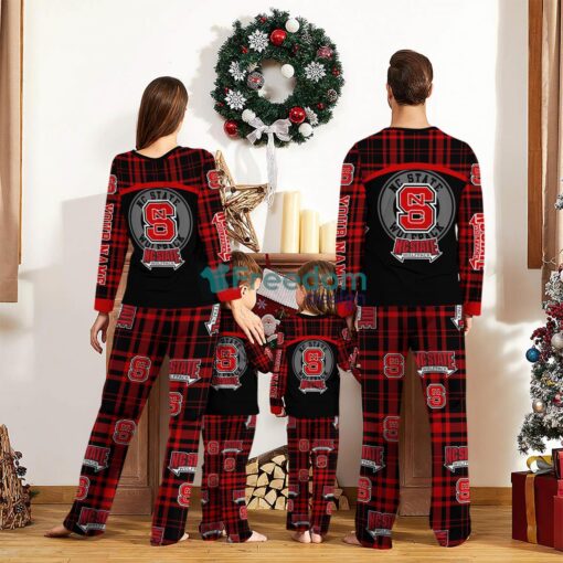 NC State Wolfpack Custom Name Pajamas Set For Family Sport Team Pajamas Christmas Gift Product Photo 2