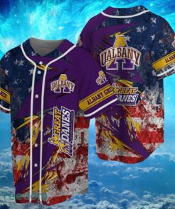 NCAA Albany Great Danes Logo Design Baseball Jersay Shirt Full Print