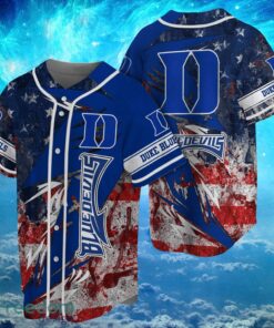 NCAA Duke Blue Devils Logo Design Baseball Jersay Shirt Full Print