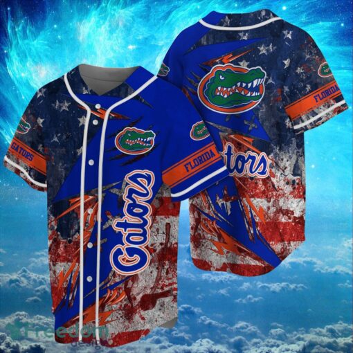 NCAA Florida Gators Logo Design Baseball Jersay Shirt Full Print Product Photo 1