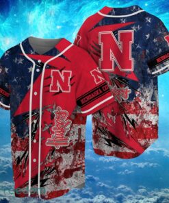 NCAA Nebraska Cornhuskers Logo Design Baseball Jersay Shirt Full Print