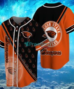 NCAA Oregon State Beavers Logo Design Baseball Jersey Shirt Gifts For Fans Shirt Full Print