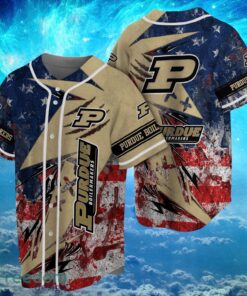 NCAA Purdue Boilermakers Logo Design Baseball Jersay Shirt Full Print Product Photo 1