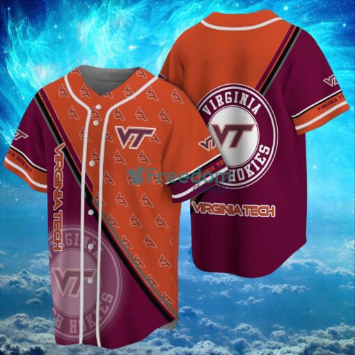 NCAA Virginia Tech Hokies Logo Design Baseball Jersey Shirt Gifts For Fans Shirt Full Print Product Photo 1