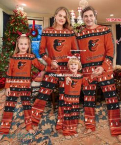 New Design Baltimore Orioles Christmas Pajamas Set Gift Family
