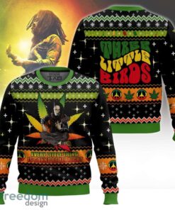 New Design Bob Marley 420 Three Little Birds Knitted Christmas Sweater Gift For Adult New Design Bob Marley 420 Three Little Birds Knitted Christmas Sweater Gift For Adult