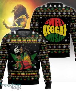 New Design Bob Marley Ugly Christmas Sweater For Fans New Design Bob Marley Ugly Christmas Sweater For Fans