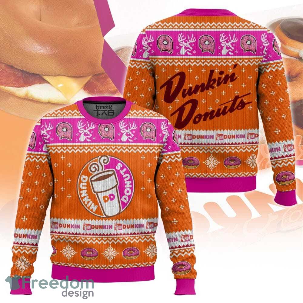 New Design Dunkin’ (formerly Dunkin’ Donuts) Ugly Christmas Sweater Gift For Men And Women image New Design Dunkin’ (formerly Dunkin’ Donuts) Ugly Christmas Sweater Gift For Men And Women - New Design Dunkin’ (formerly Dunkin’ Donuts) Ugly Christmas Sweater Gift For Men And Women