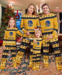New Design Golden State Warriors Christmas Pajamas Set Gift Family