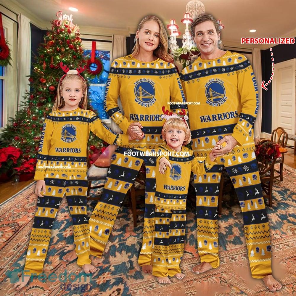New Design Golden State Warriors Christmas Pajamas Set Gift Family image New Design Golden State Warriors Christmas Pajamas Set Gift Family - New Design Golden State Warriors Christmas Pajamas Set Gift Family