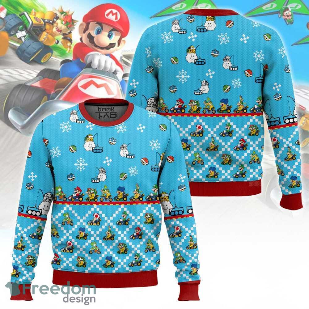 New Design Mario Kart Let’s Race Ugly Xmas Sweater For Fans image New Design Mario Kart Let’s Race Ugly Xmas Sweater For Fans - New Design Mario Kart Let’s Race Ugly Xmas Sweater For Fans