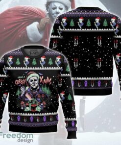 New Design Michael Myers Christmas Creepy Xmas Knitted Xmas Sweater Gift For Adult