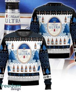 New Design Michelob Ultra Ugly Christmas Sweater Gift Holidays