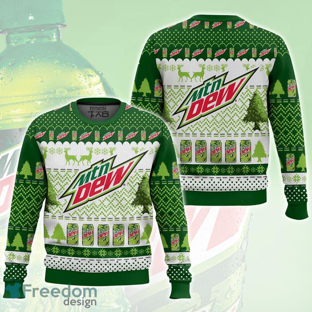 New Design Mountain Dew Ugly Xmas Sweater AOP Gift For Men And Women image New Design Mountain Dew Ugly Xmas Sweater AOP Gift For Men And Women - New Design Mountain Dew Ugly Xmas Sweater AOP Gift For Men And Women