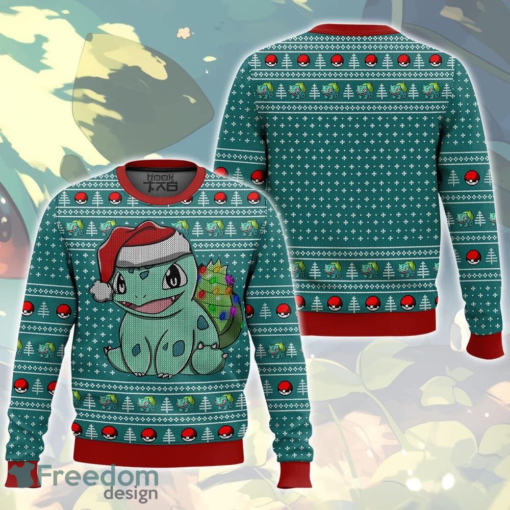 New Design Pokemon Bulbasaur Knitted Christmas 3D Sweater For Fans image New Design Pokemon Bulbasaur Knitted Christmas 3D Sweater For Fans - New Design Pokemon Bulbasaur Knitted Christmas 3D Sweater For Fans