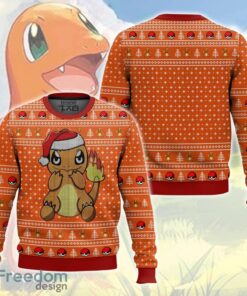 New Design Pokemon Charmander Ugly Christmas Sweater AOP For Fans