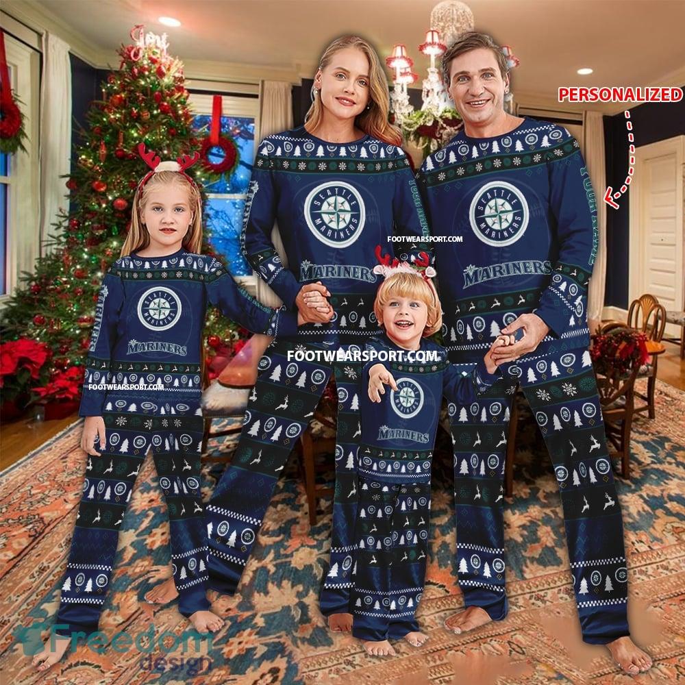 New Design Seattle Mariners Christmas Pajamas Set Gift Family image New Design Seattle Mariners Christmas Pajamas Set Gift Family - New Design Seattle Mariners Christmas Pajamas Set Gift Family