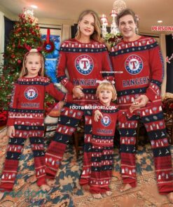 New Design Texas Rangers Christmas Pajamas Set Gift Family