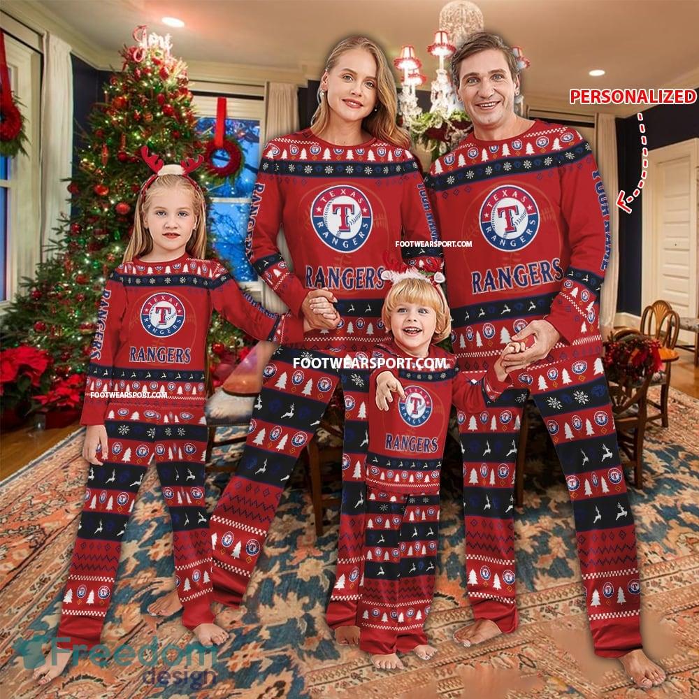 New Design Texas Rangers Christmas Pajamas Set Gift Family image New Design Texas Rangers Christmas Pajamas Set Gift Family - New Design Texas Rangers Christmas Pajamas Set Gift Family