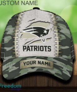 New England Patriots 3D Hat And Cap Beach Design Camo Green For Fans Gift Custom Name
