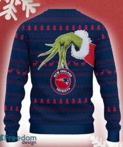 New England Patriots Grinch Driving Funny 3D Ugly Christmas Sweater For Men Women - New England Patriots Christmas Sweater Grinch Driving Photo 3
