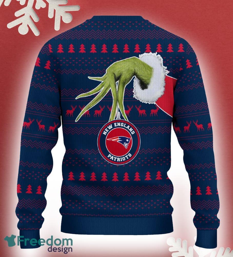 New England Patriots Grinch Driving Funny 3D Ugly Christmas Sweater For Men Women image New England Patriots Grinch Driving Funny 3D Ugly Christmas Sweater For Men Women - New England Patriots Christmas Sweater Grinch Driving Photo 3