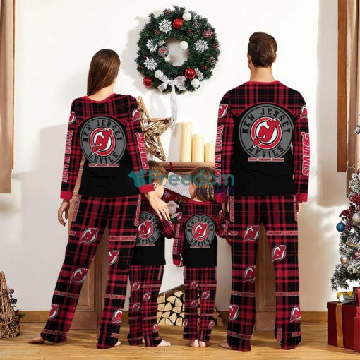 New Jersey Devils Custom Name Pajamas Set For Family Sport Team Pajamas Christmas Gift Product Photo 2