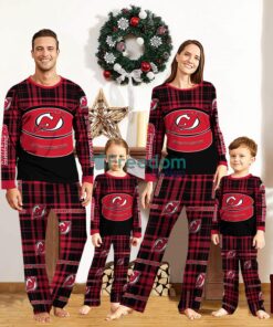 New Jersey Devils Custom Name Pajamas Set For Family Sport Team Pajamas Christmas Gift Product Photo 1