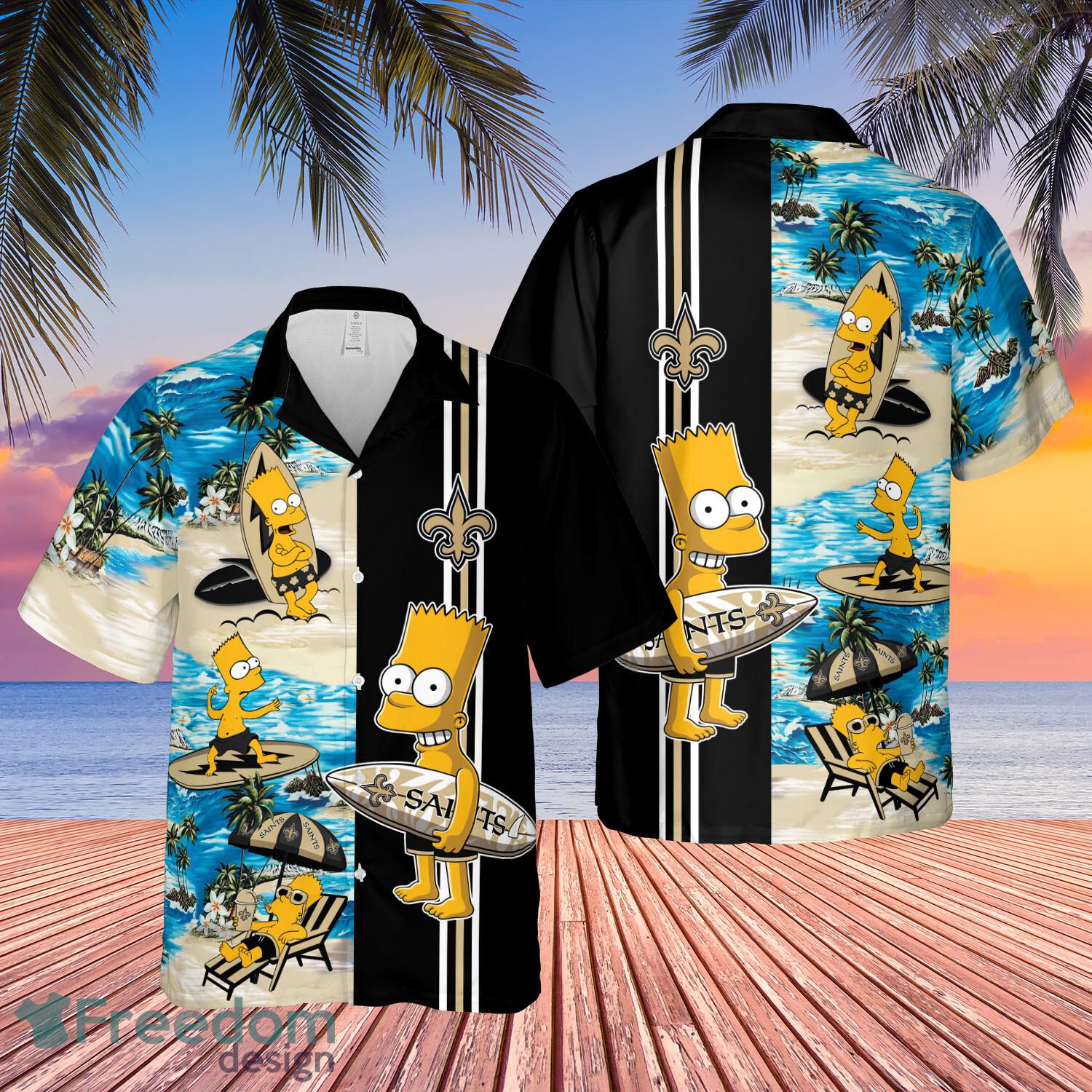 New Orleans Saints Bart Simpson Hawaiian Shirt Funny For Men Women Fans image New Orleans Saints Bart Simpson Hawaiian Shirt Funny For Men Women Fans - New Orleans Saints Bart Simpson Hawaiian Shirt Funny For Men Women Fans
