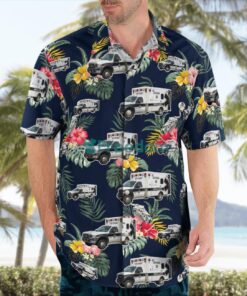 New York, Albany County EMS Hawaiian Shirt Product Photo 4