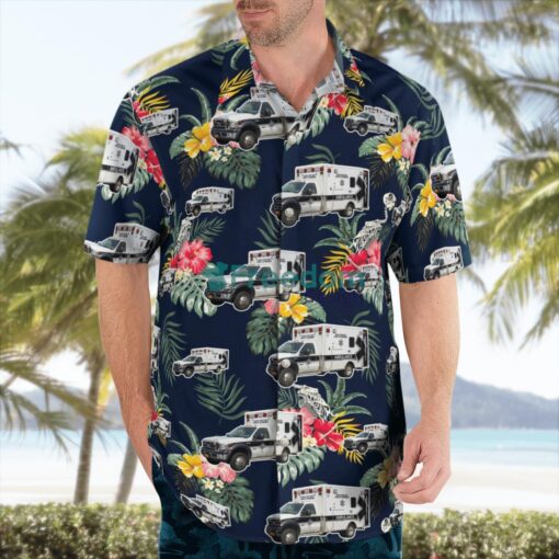 New York, Albany County EMS Hawaiian Shirt Product Photo 4