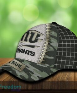 New York Giants 3D Hat And Cap Beach Design Camo Green For Fans Gift Custom Name - New York Giants 3D Hat And Cap Camo_3