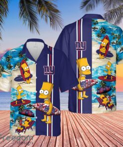 New York Giants Bart Simpson Hawaiian Shirt Funny For Men Women Fans
