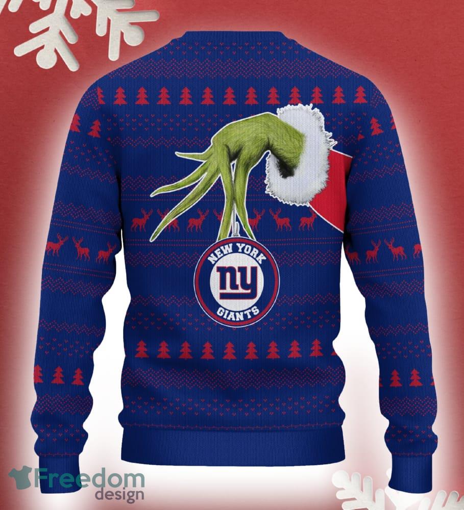 New York Giants Grinch Driving Funny 3D Ugly Christmas Sweater For Men Women image New York Giants Grinch Driving Funny 3D Ugly Christmas Sweater For Men Women - New York Giants Christmas Sweater Grinch Driving Photo 3