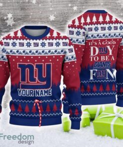 New York Giants Knitted Sweater For Men Women Fans Gift Christmas