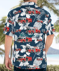 New York, Hawthorne Fire Department Hawaiian Shirt Product Photo 2