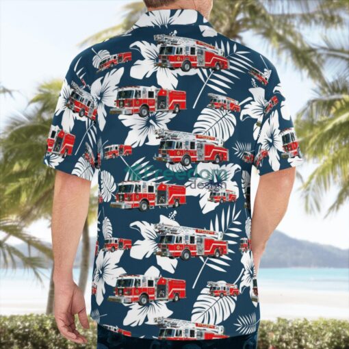 New York, Hawthorne Fire Department Hawaiian Shirt Product Photo 2