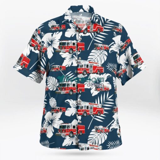 New York, Hawthorne Fire Department Hawaiian Shirt Product Photo 3