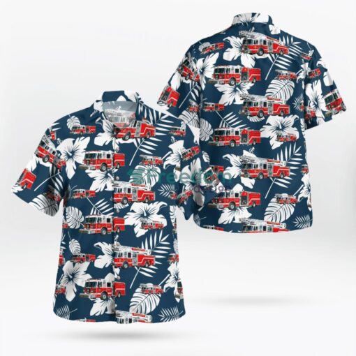 New York, Hawthorne Fire Department Hawaiian Shirt Product Photo 1