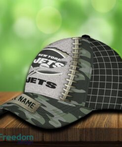 New York Jets 3D Hat And Cap Beach Design Camo Green For Fans Gift Custom Name - New York Jets 3D Hat And Cap Camo_3