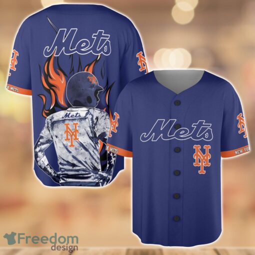 New York Mets Wave Player Baseball Jersey Shirt For Team Product Photo 1